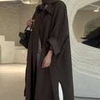 Long Oversized Minimalist Winter Coat