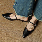 Women Genuine Leather Slip-On Mules