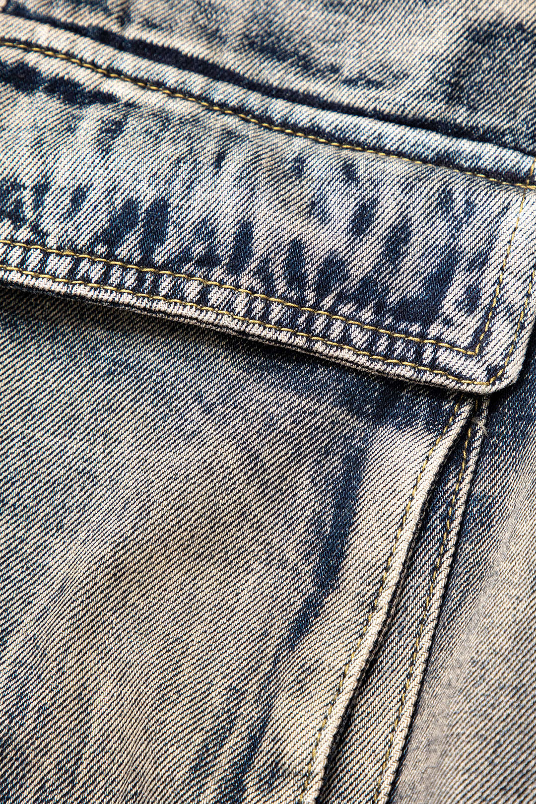 Ombre Denim Cargo Jeans