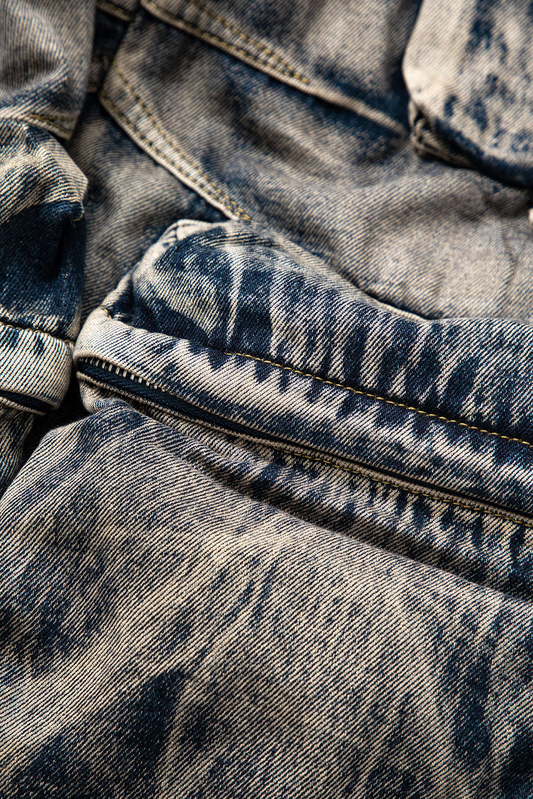 Ombre Denim Cargo Jeans