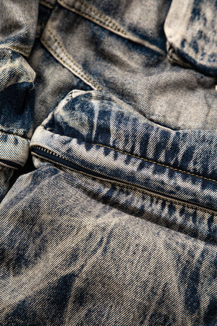 Ombre Denim Cargo Jeans