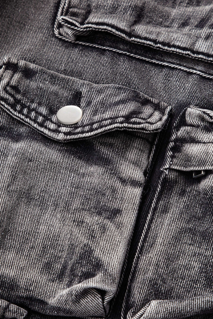 Ombre Denim Cargo Jeans