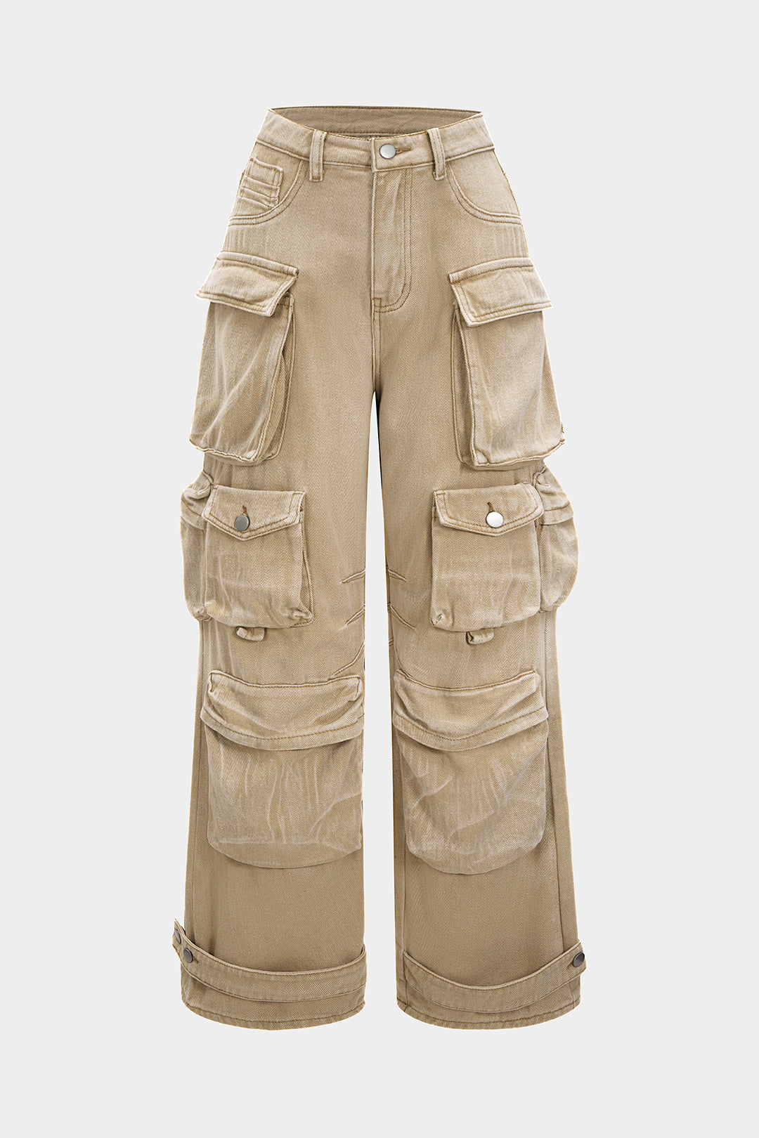 Ombre Denim Cargo Jeans