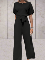 Sleeveless Women's Jumpsuit – Wide-Leg One-Piece