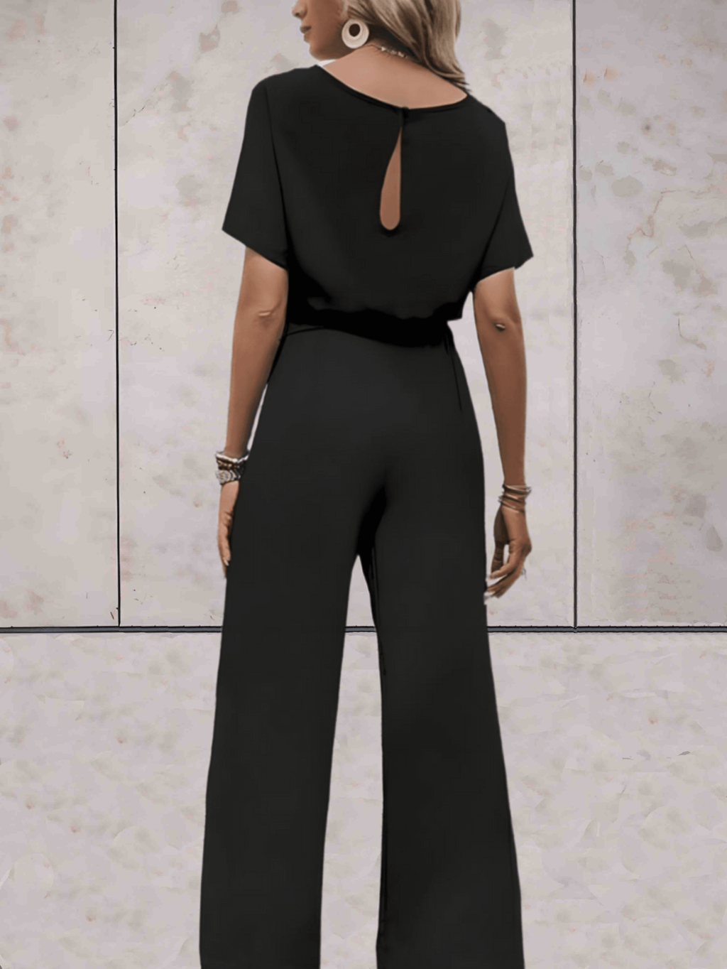 Sleeveless Women's Jumpsuit – Wide-Leg One-Piece