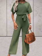 Sleeveless Women's Jumpsuit – Wide-Leg One-Piece