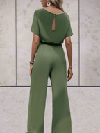 Sleeveless Women's Jumpsuit – Wide-Leg One-Piece