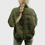 Quilted Comfort Padded Stand-Collar Jacket
