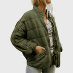 Quilted Comfort Padded Stand-Collar Jacket