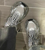 Sporty Sneakers with Mesh and Shock-Absorbing Sole