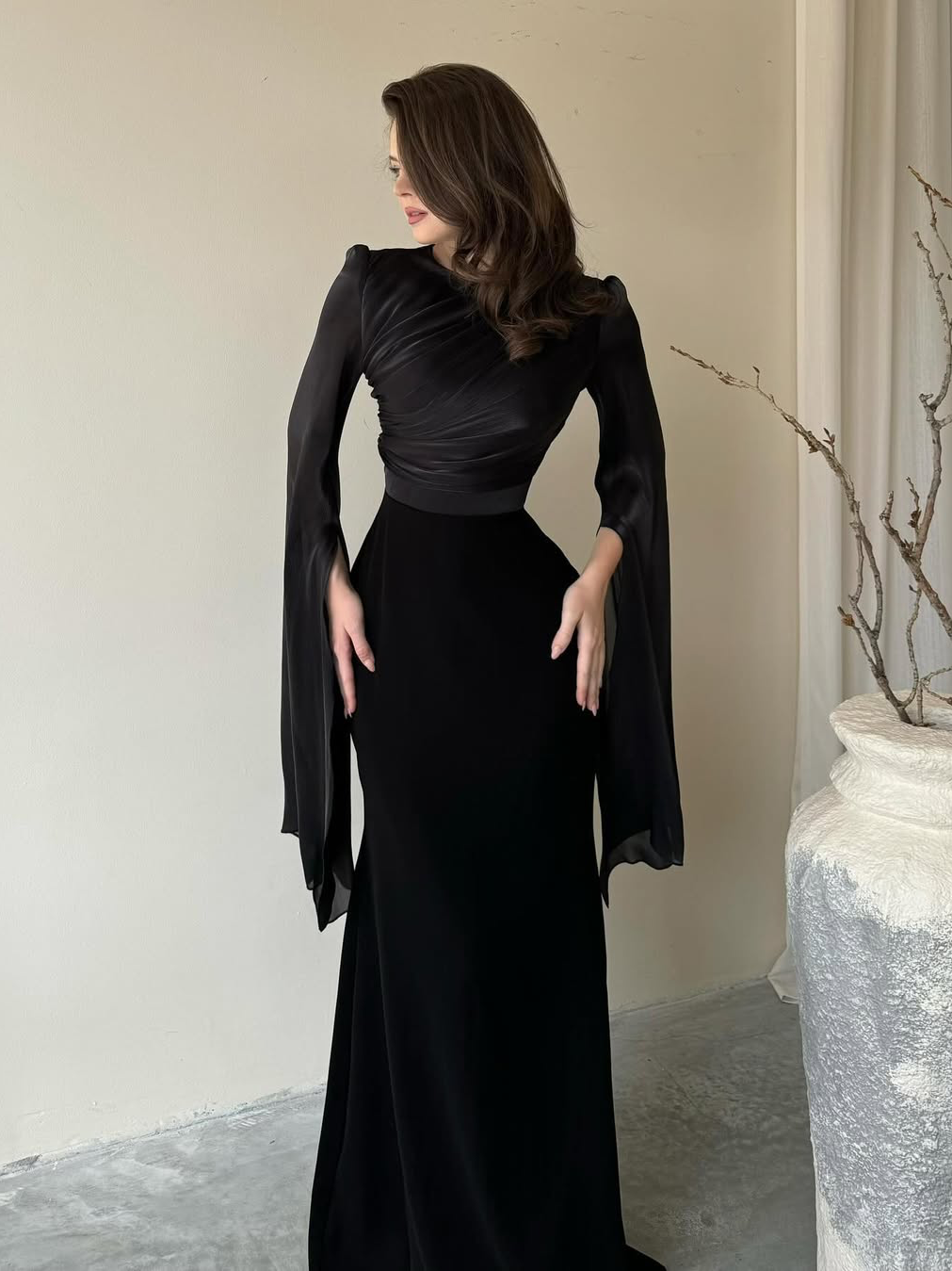 Pleated Maxi Dress