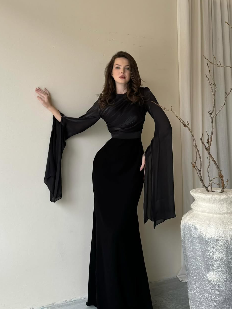 Pleated Maxi Dress