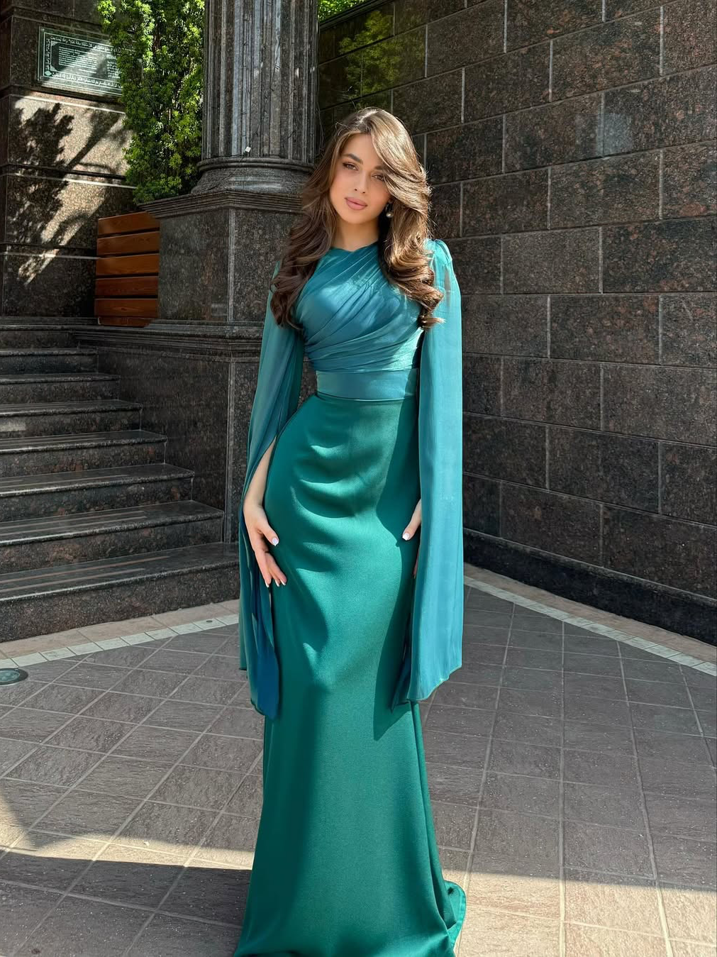 Pleated Maxi Dress
