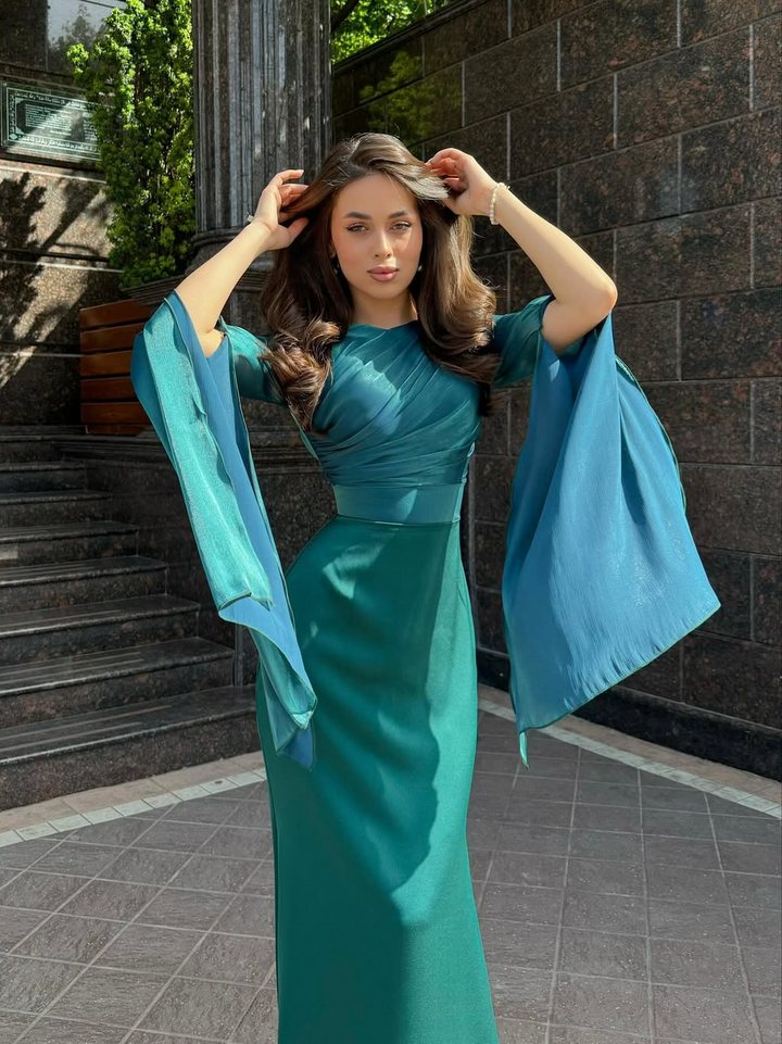 Pleated Maxi Dress
