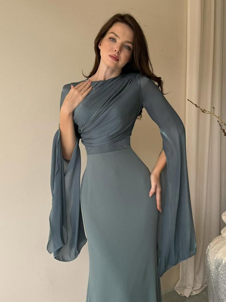Pleated Maxi Dress