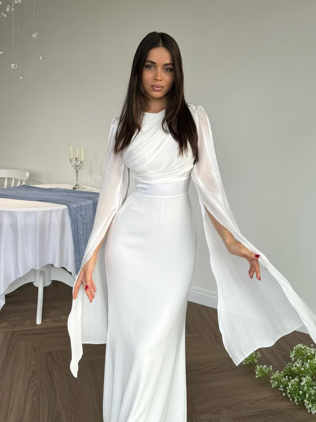Pleated Maxi Dress