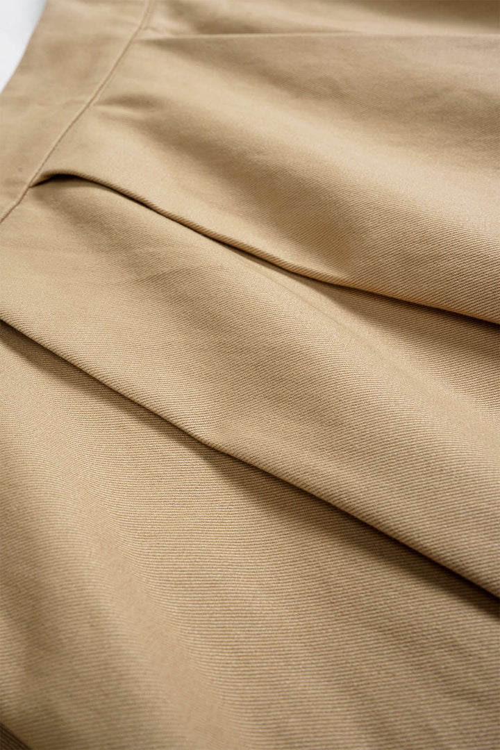 Pleated Skirt Cotton Office Style