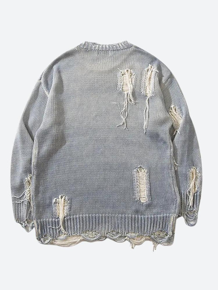 Polyester Acrylic Grunge Sweater