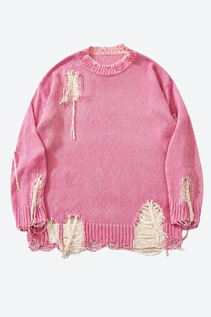 Polyester Acrylic Grunge Sweater