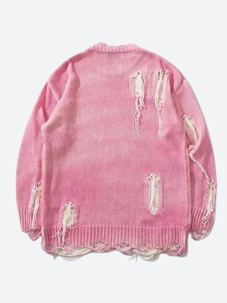 Polyester Acrylic Grunge Sweater