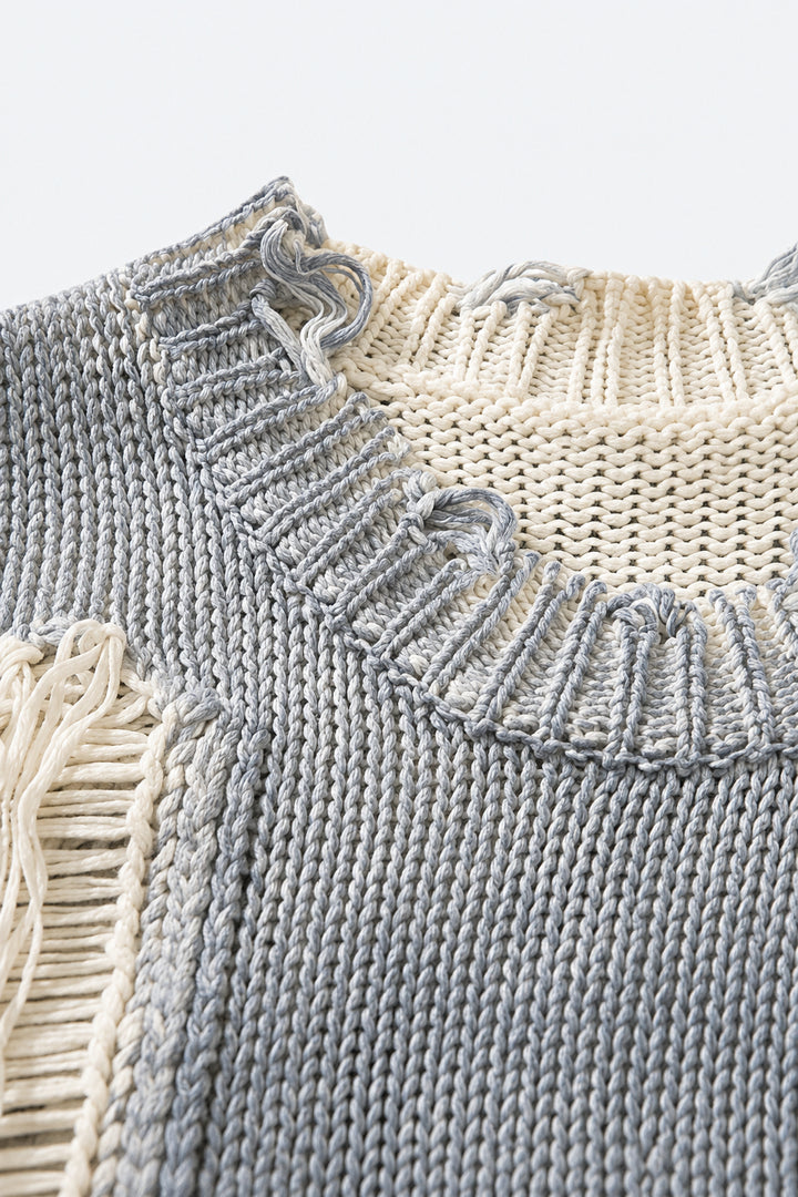 Polyester Acrylic Grunge Sweater