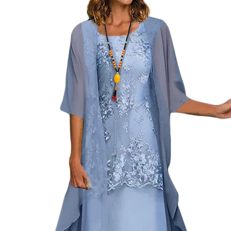 Knitted Cardigan And Dress Set
