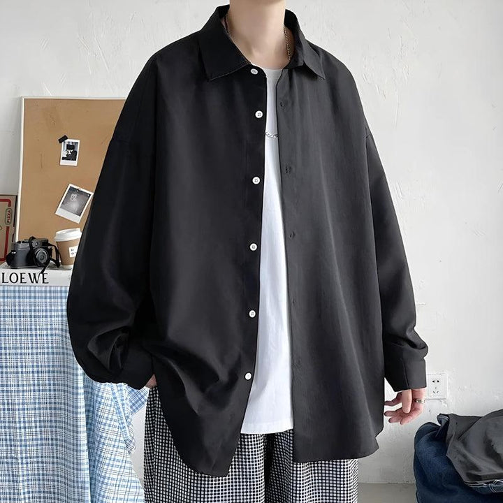 Relaxed Button-Up Men’s Oversized Shirt
