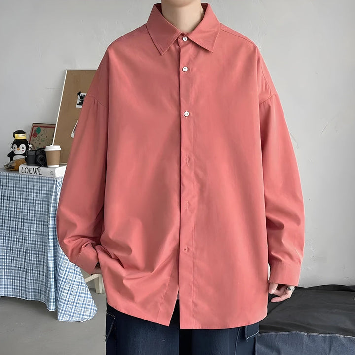 Relaxed Button-Up Men’s Oversized Shirt