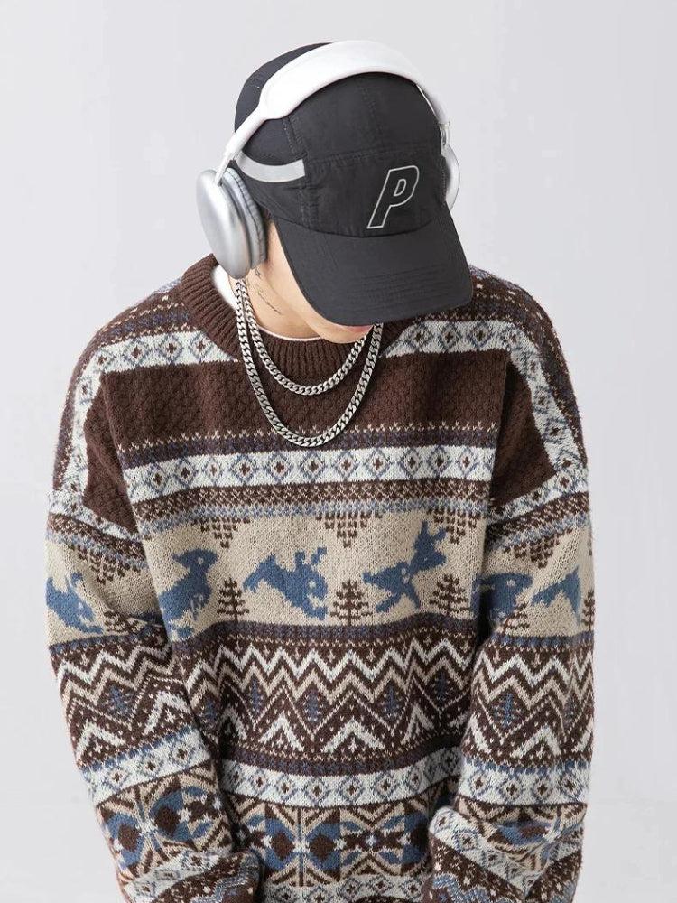 Retro Knit Vintage Sweater