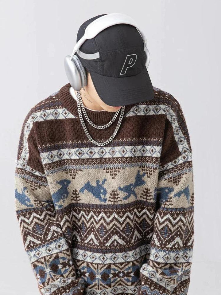 Retro Knit Vintage Sweater