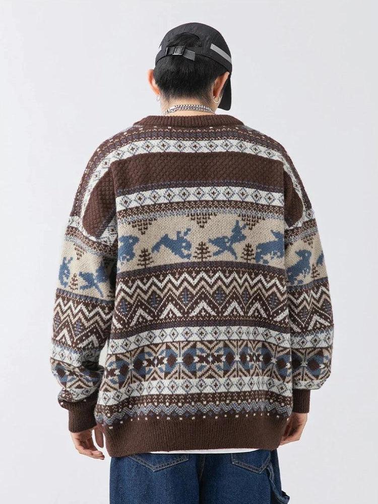 Retro Knit Vintage Sweater