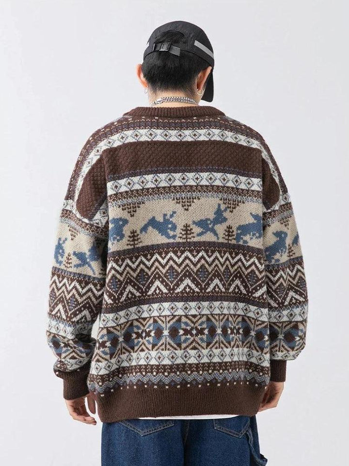 Retro Knit Vintage Sweater