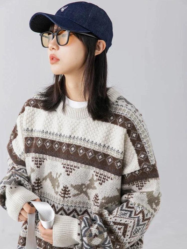 Retro Knit Vintage Sweater
