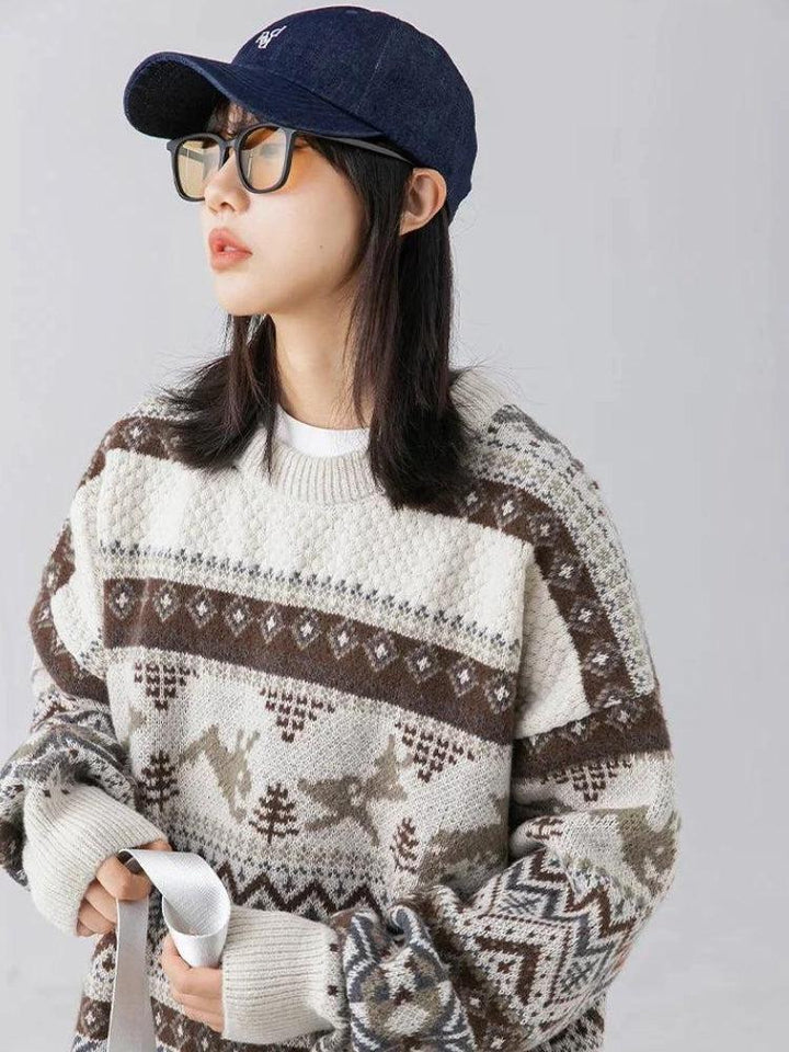 Retro Knit Vintage Sweater