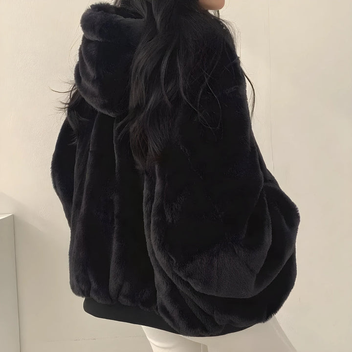 Reversible Teddy Jacket With Hood