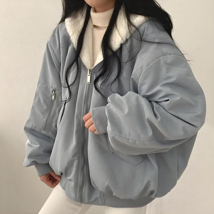 Reversible Teddy Jacket With Hood
