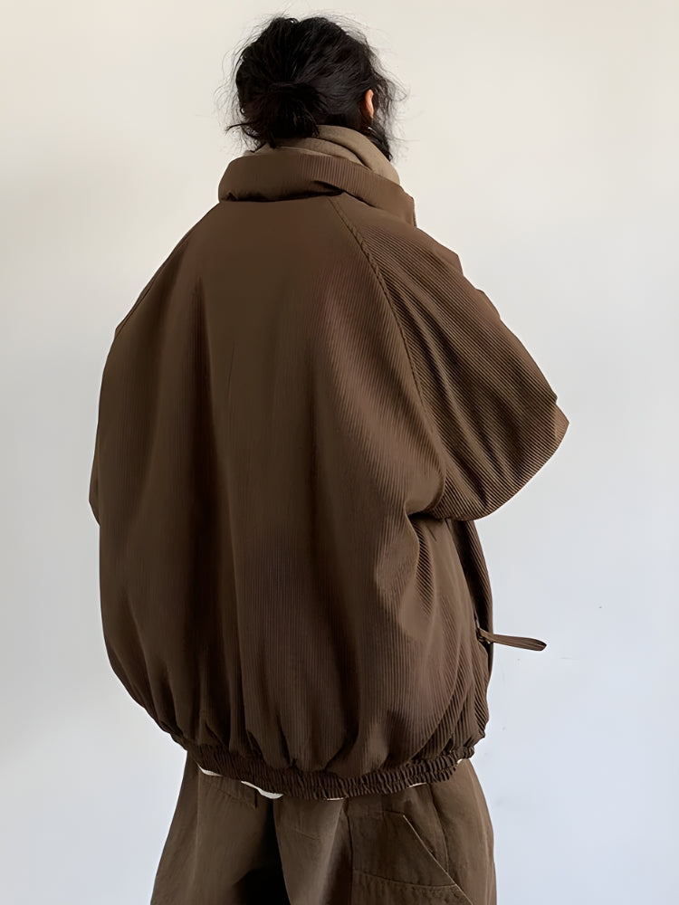 Ribbed Zip-Up Men’s Jacket