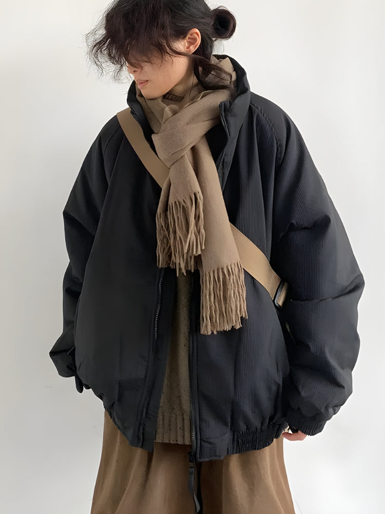 Ribbed Zip-Up Men’s Jacket