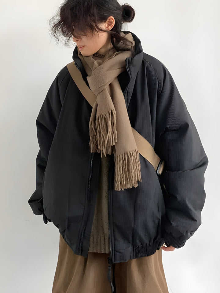 Ribbed Zip-Up Men’s Jacket