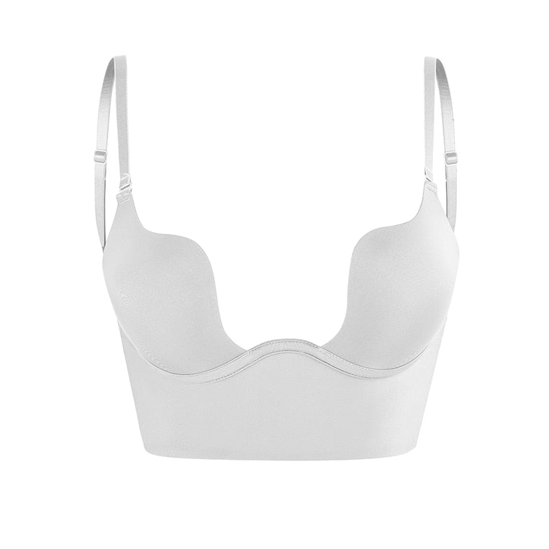 Backless Seamless Support Bra – Low-Back Non-Wired Lifting Solution
