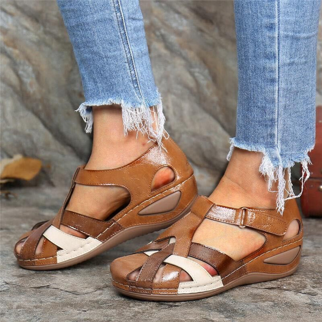 Women’s Spring Colourblock Closed Toe Sandals