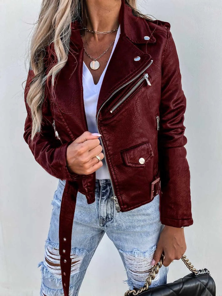 Timeless Modern Chic Leather Jacket