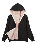 Warm Hooded Fleece Zip Jacket
