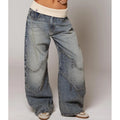 Wide-Leg Jeans – With Waistband, Casual, Stretch Denim