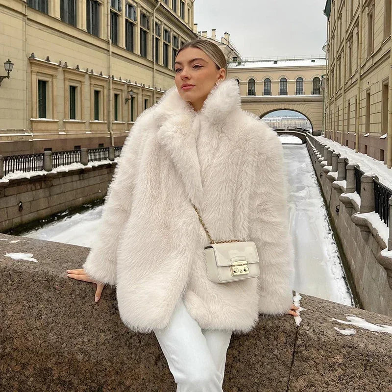Luxurious Soft Faux-Fur Winter Jacket