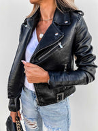 Timeless Modern Chic Leather Jacket