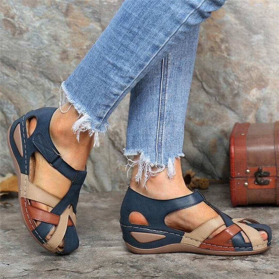 Women’s Spring Colourblock Closed Toe Sandals