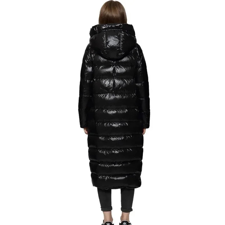 Long Fashionable Padded Down Jacket