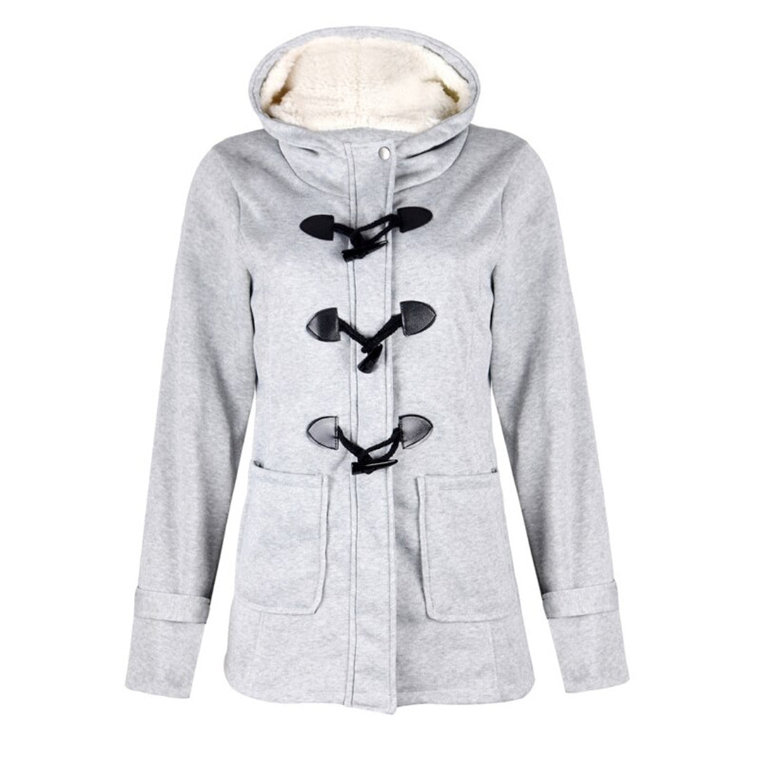 Long Hooded Pocket Winter Coat