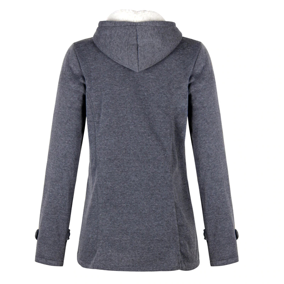 Long Hooded Pocket Winter Coat